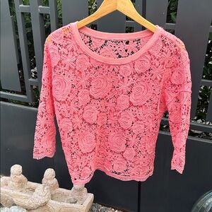 Pink Lace Women's Top